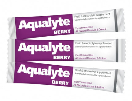 Aqualyte Electrolyte Powder Berry Flavoured Sachets 25g x 250