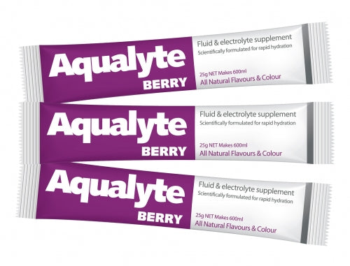 Aqualyte Electrolyte Powder Berry Flavoured Sachets 25g x 50