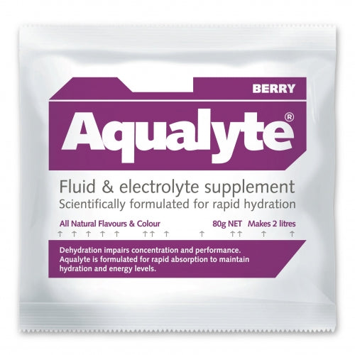 Aqualyte Electrolyte Powder Berry Flavoured Sachets 80g x 20