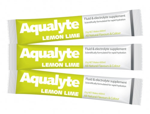 Aqualyte Electrolyte Powder Lemon Lime Flavoured Sachets 25g x 250