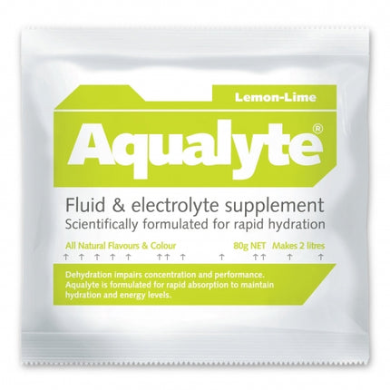 Aqualyte Electrolyte Powder Lemon Lime Flavoured Sachets 80g x 20