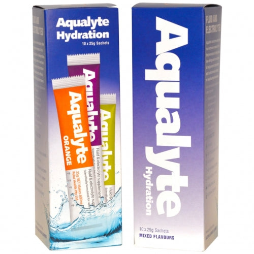 Aqualyte - Mixed Flavours, 25g Sachets, Box of 10