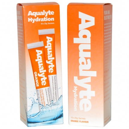 Aqualyte - Orange Flavour, 25g Sachets, Box of 10