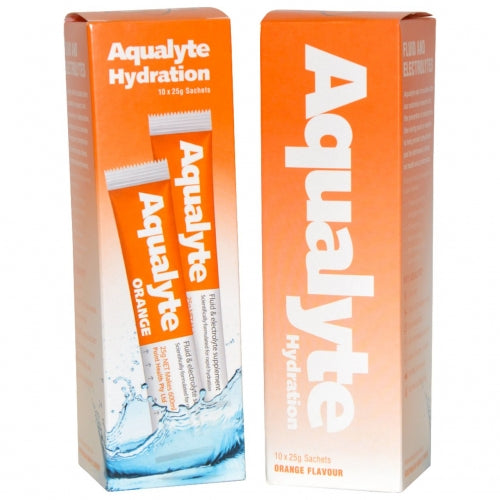 Aqualyte - Orange Flavour, 25g Sachets, Box of 10