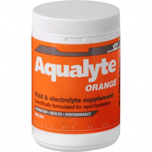 Aqualyte Electrolyte Powder Orange Flavoured Tub 480g (MOQ 5)