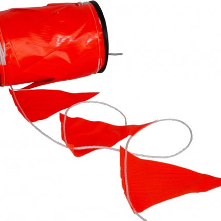 Maxisafe Orange Bunting Flag Line on Reel