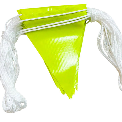Hi-Vis Yellow Bunting Flag Line - 30m