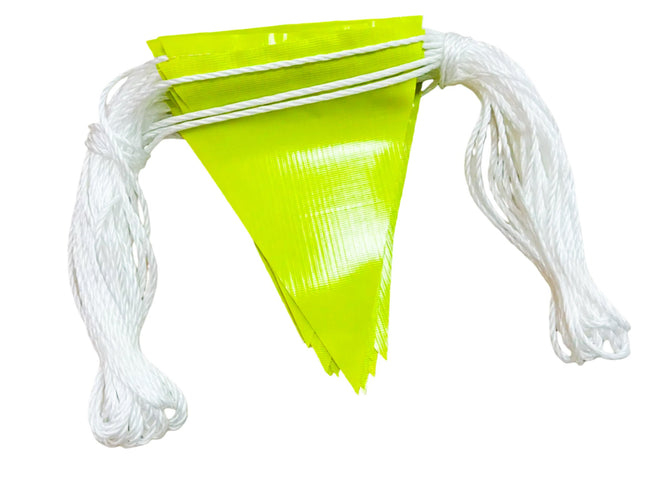 Hi-Vis Yellow Bunting Flag Line - 30m