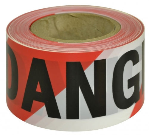 Barricade/Barrier Tape Danger do not enter - black on red & white