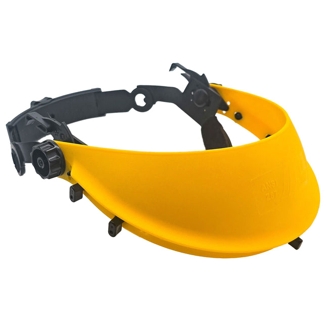 Yellow browguard to suit earmuffs