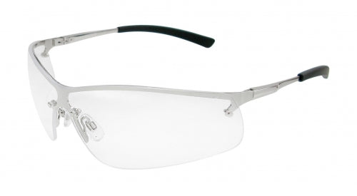 Boston Clear Safety Glasses, metal frame, anti-fog