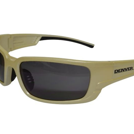 SKU: EDE316 - DENVER Premium Safety Glasses, Pearl Frame - Smoke Lens