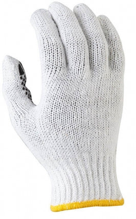 SKU: GKP104 - Maxisafe Bleached, Knitted Poly Cotton, Polka Dot Glove
