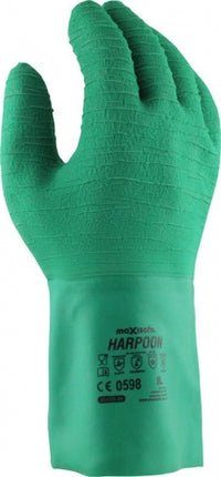 SKU: GLL229 - Harpoon Green Latex Gauntlet