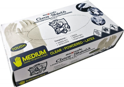 SKU: GLP200 - Latex Disposable Gloves Powdered