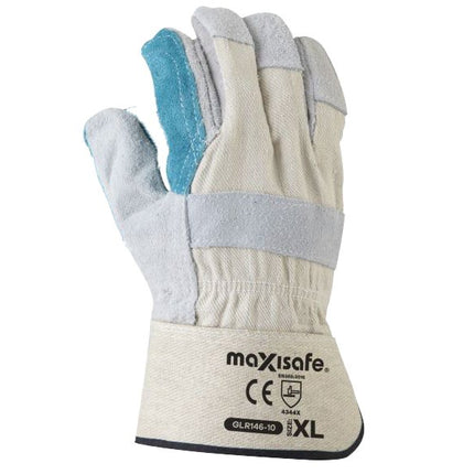 SKU: GLR146 - Heavy Duty Green Leather Polishers Glove