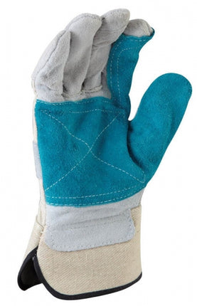 SKU: GLR146 - Heavy Duty Green Leather Polishers Glove