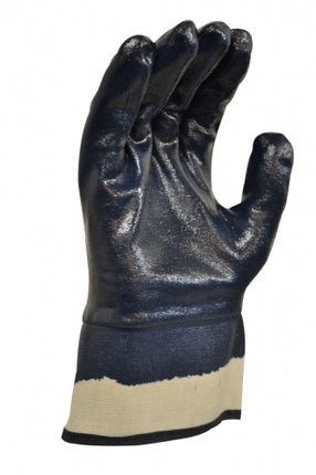 SKU: GNB131 - Blue Knight Safety Cuff Fully Coated Nitrile Glove