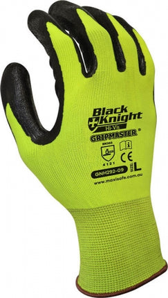 SKU: GNH292 - Black Knight Gripmaster Hi-Vis Glove