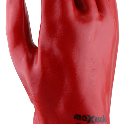 SKU: GPR121 - Maxisafe Red PVC Gauntlet - 27cm