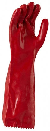 SKU: GPR122C - Red PVC Glove 45cm, Retail Carded