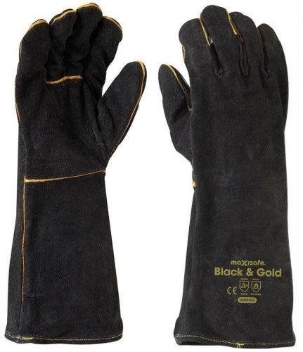 Black & Gold Welders Gauntlet
