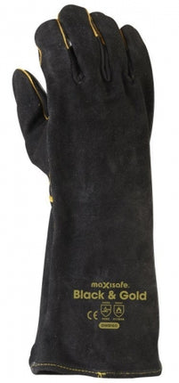 SKU: GWB160 - Black & Gold Welders Gauntlet