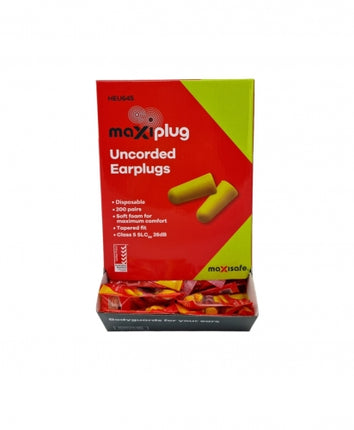 SKU: HEU645 - Maxisafe Uncorded Tapered Earplug - Class 5
