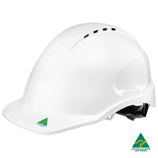 Maxisafe Vented Hard Hat - Ratchet Harness
