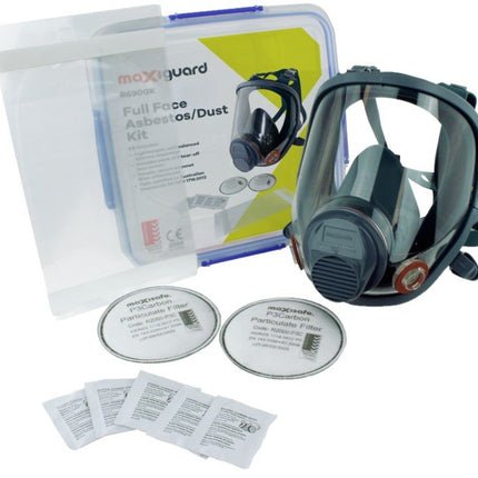 Maxiguard Full Face Respirator Asbestos/Dust Kit - Large