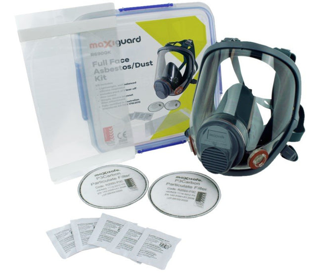 Maxiguard Full Face Respirator Asbestos/Dust Kit - Medium
