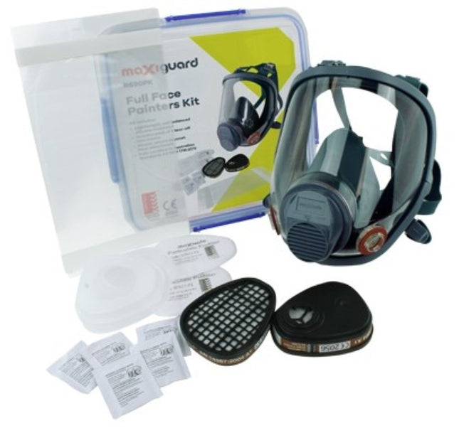 Maxiguard Full Face Respirator Painters Kit - Medium