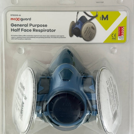 SKU: R7500G - MaxiGuard Half Mask Silicone General Purpose Kit (Blister Pack)