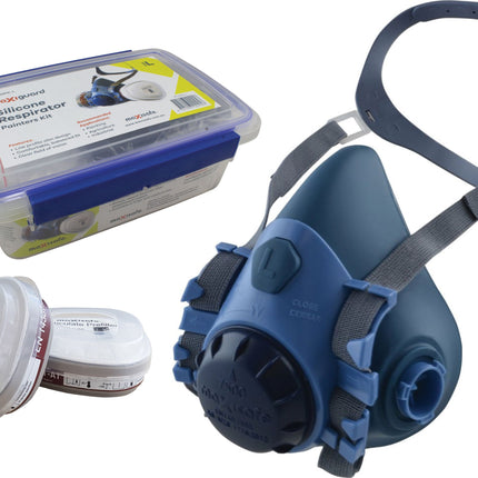 MaxiGuard Half Mask Silicone Painters Kit
