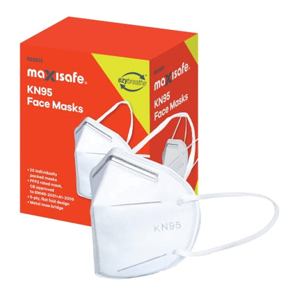 SKU: RES833- KN95 Flatfold mask with earloops