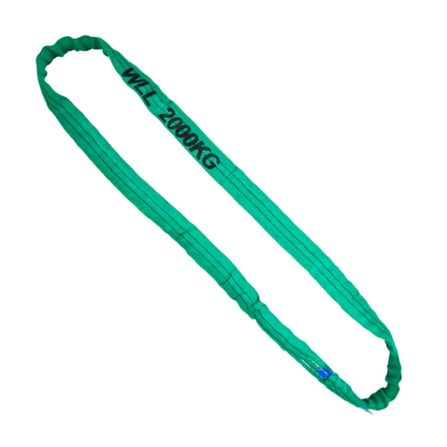 Austlift - Durabone Round Sling 2T Green – Synthetic Lifting Sling
