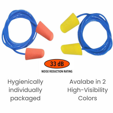 SKU: SR422-C - Shield Right Earplugs Corded Box of 100 Pairs
