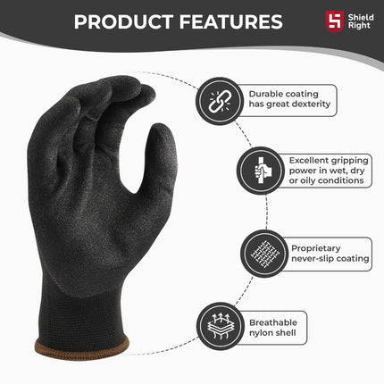 SKU: SR511 - Shield Right DuraFlex Sandy Nitrile Glove