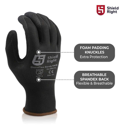 SKU: SR511 - Shield Right DuraFlex Sandy Nitrile Glove