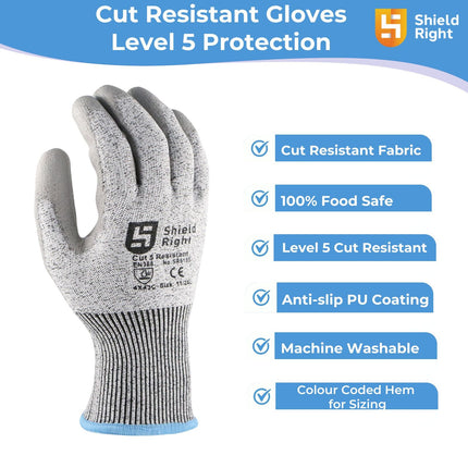 SKU: SR515 - Shield Right Cut 5 Resistant Gloves