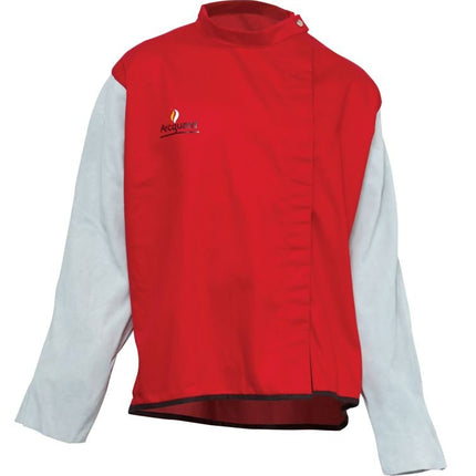 Arcguard Fire Retardant Welding Jacket with leather sleeves