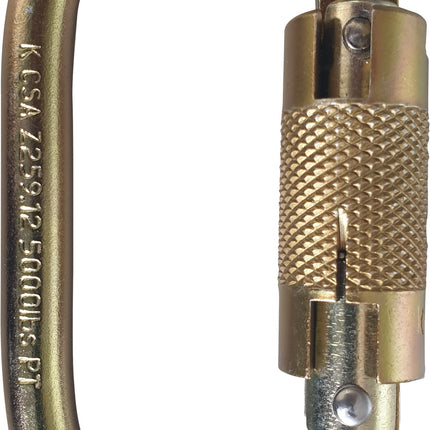 Maxisafe Screwgate Oval Karabiner - Heavy Duty