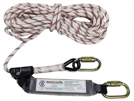 Maxisafe 15m Rope Line With Adjuster & Shock Asborber
