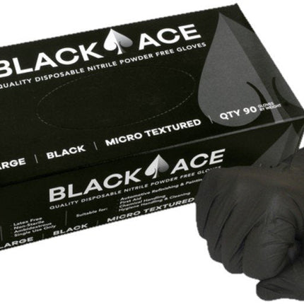 Black Ace disposable nitrile gloves