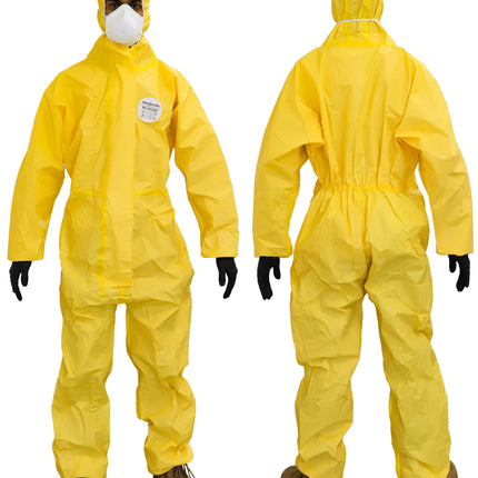 Maxisafe Bioshield Coveralls, Yellow, Type 3/4/5/6
