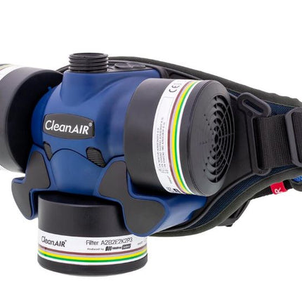 CleanAIR Chemical 3F PAPR including comfort belt, flow indicator, charger