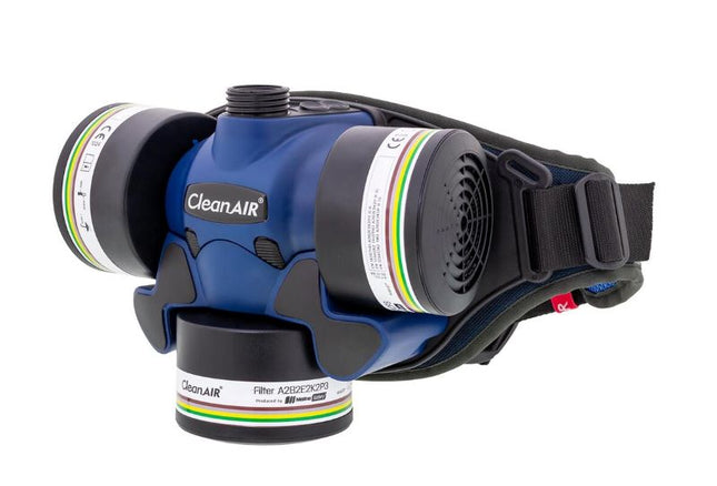 CleanAIR Chemical 3F PAPR including comfort belt, flow indicator, charger