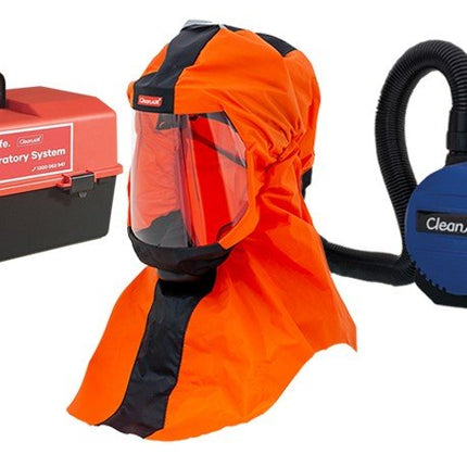 CleanAIR Long Hood CA-1 with Basic PAPR and storage container