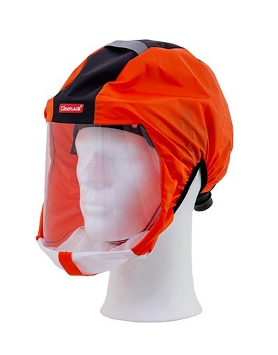 CleanAir Protective Short Respiratory Hood CA-1 - Orange