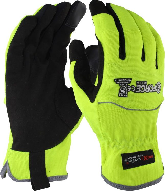G-Force HiVis Synthetic Riggers Glove